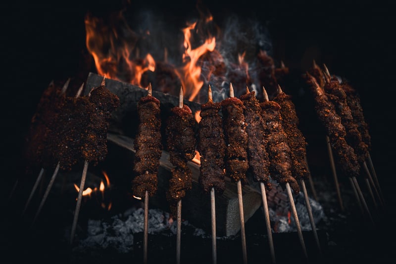 Grilling vegetables